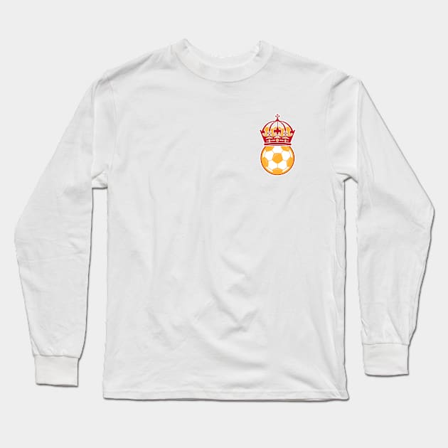 Royal Soccer Ball Long Sleeve T-Shirt by RZG